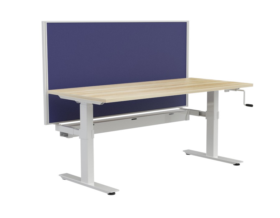 Agile Winder Height Adj Workstation - with Studio 50 Divider